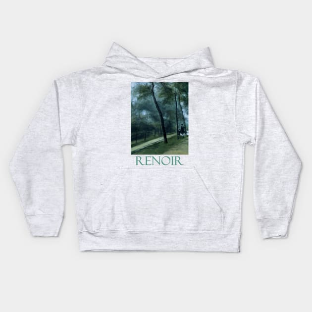 A Walk in the Woods by Pierre-Auguste Renoir Kids Hoodie by Naves